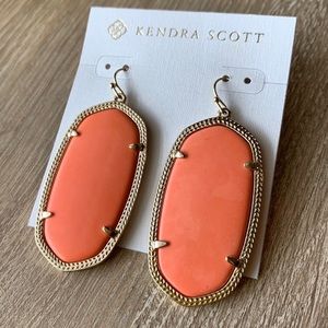 Danielle Earrings in Coral from Kendra Scott